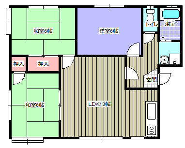 コリーナ蜆塚Aの間取り