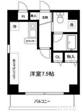 清水ビルフラワーコートの間取り