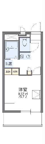 レオパレスアルファヒルズの間取り