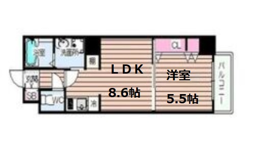 CIFI大阪天満の間取り