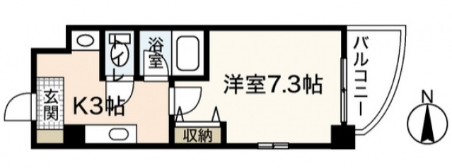 広島市中区小網町のマンションの間取り