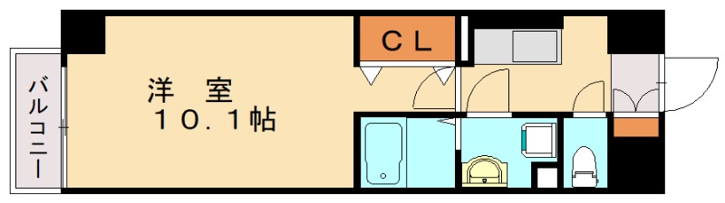 福岡市東区多の津のマンションの間取り