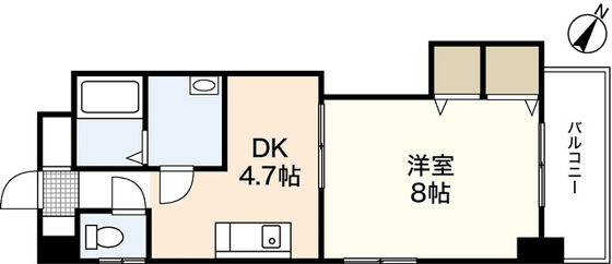 クレセールフルタの間取り