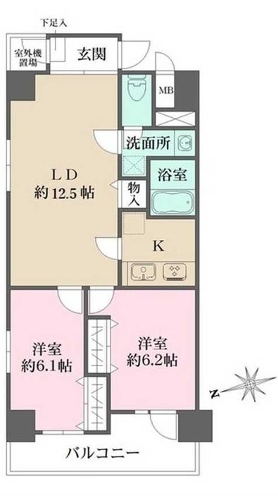 パークフラッツ日本橋馬喰町の間取り