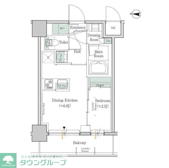 ワンルーフレジデンス錦糸町の間取り