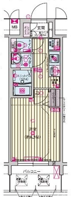 プレサンスTHE KYOTO新町通の間取り