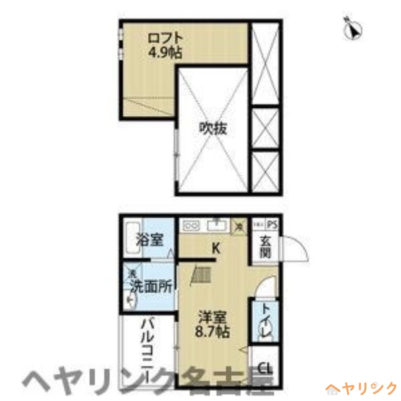 エルフパパ庄内緑地の間取り