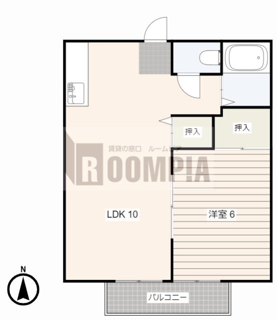 パナタウン杉ノ本Bの間取り