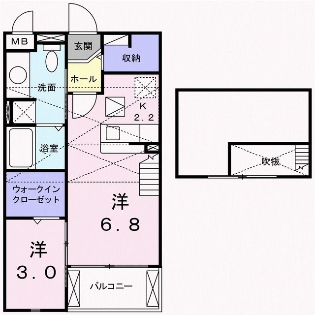 エスコート一宮の間取り