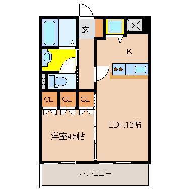 Ｚサイドテラス蔵立の間取り