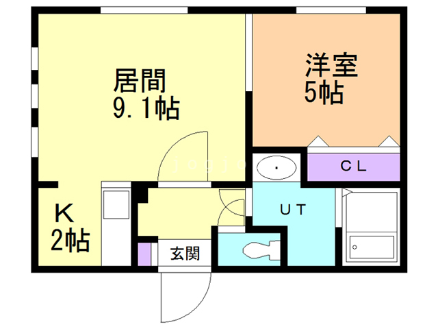 札幌市北区麻生町のマンションの間取り