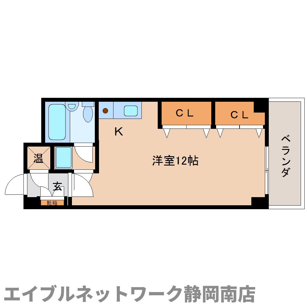 ＪＲ東海道本線 静岡駅 徒歩4分 6階建 築42年の間取り写真