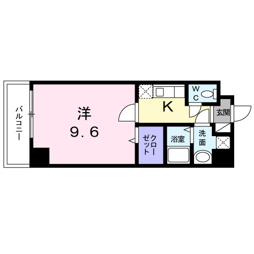 鹿児島市荒田のマンションの間取り