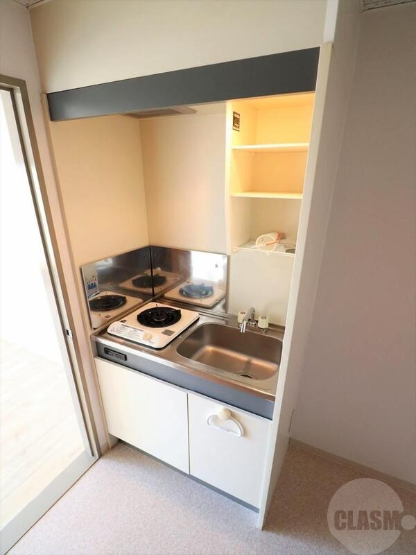 キッチン　１口コンロ付きのキッチン