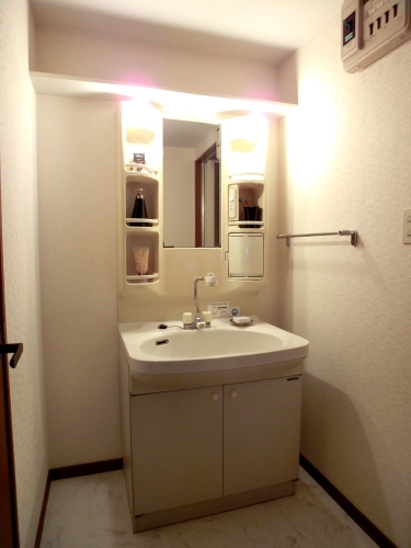 洗面設備　参考画像・現況優先です。家具はつきません。