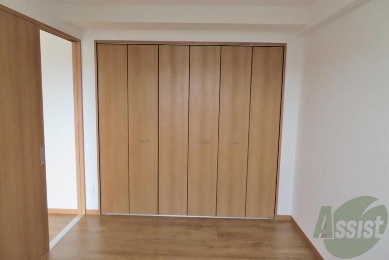 収納　大容量の収納が完備していてお部屋の中はスッキリ。