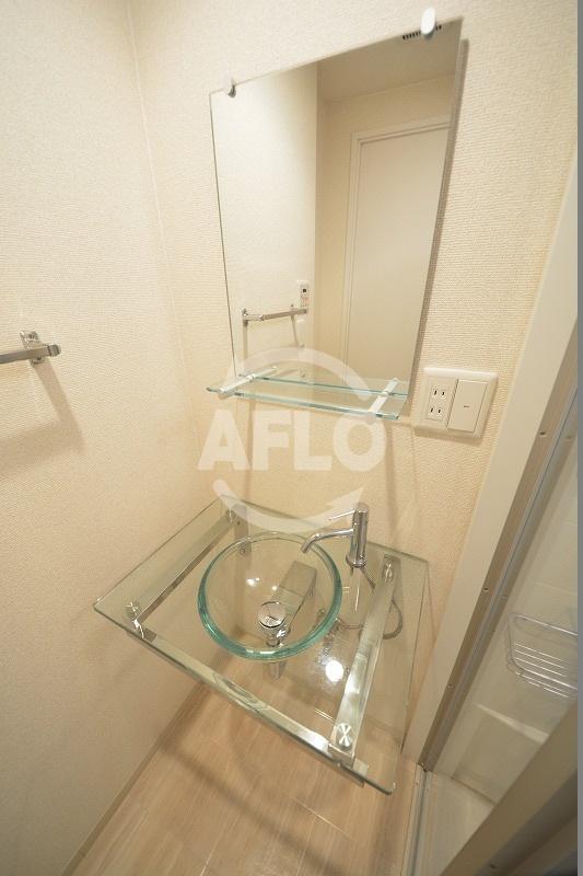 洗面設備　シティヒルズ安堂寺　独立洗面化粧台