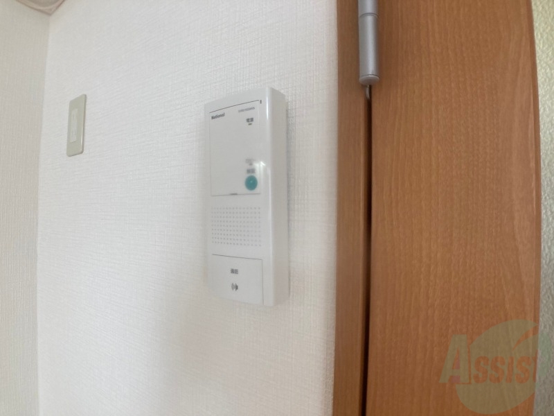 セキュリティ　インターホンです。オートロック付きで安心のマンションです。