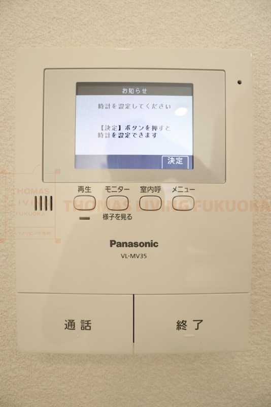 セキュリティ　モニター付きインターホン