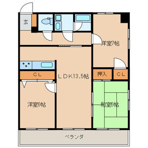 パストラールの間取り写真