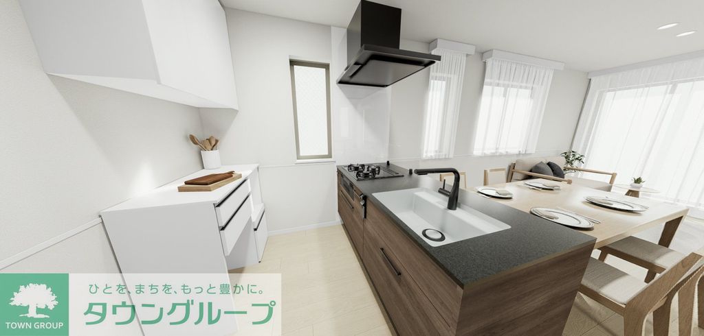 東急田園都市線 二子新地駅 徒歩6分 3階建 新築のキッチン写真