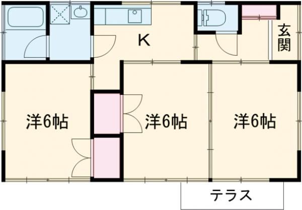 エステート田中の間取り写真