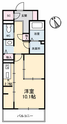 Urban Vista 中央町の間取り写真