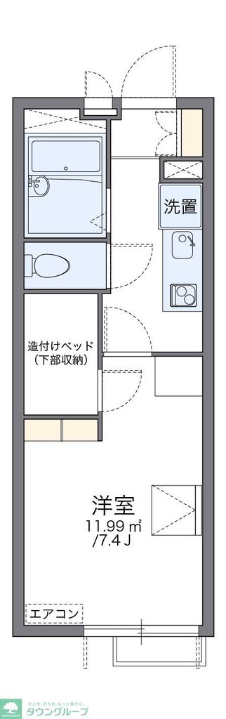 レオパレスピーチハイツの間取り写真