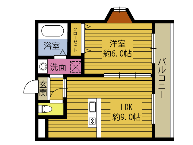 グリーンビル日岡の間取り写真