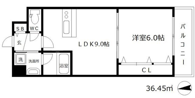 NORTH VILLAGE壱番館の間取り写真