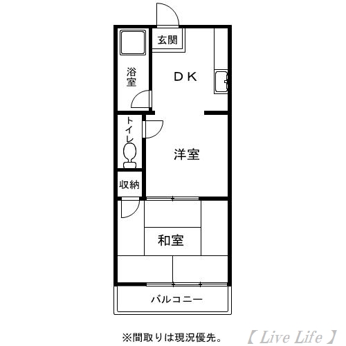 Kコーポの間取り