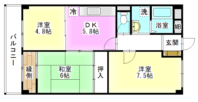 神通スカイハイツ_間取り_0