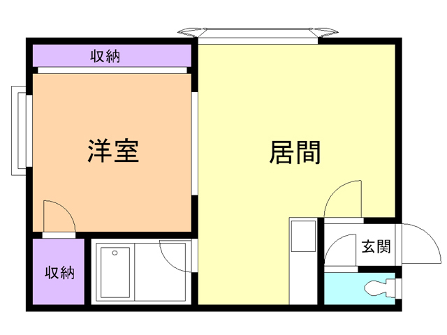 苫小牧市字糸井のアパートの間取り