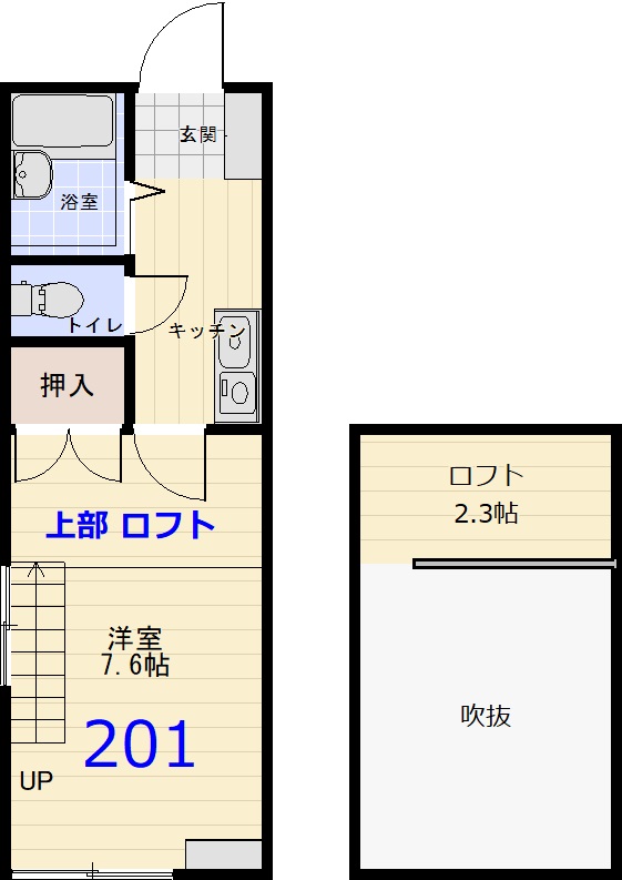 グレースメモリー秋田３AA棟の間取り