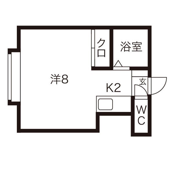 パステル北郷　Ａの間取り