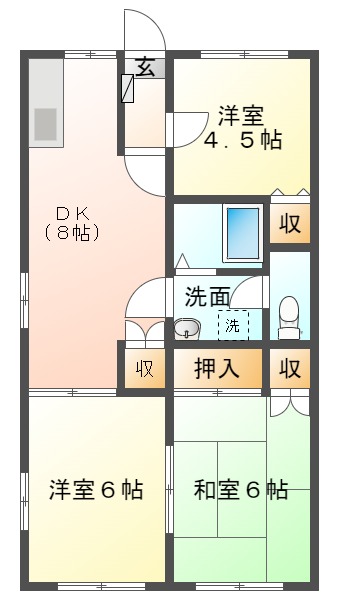 フレグランス草野の間取り