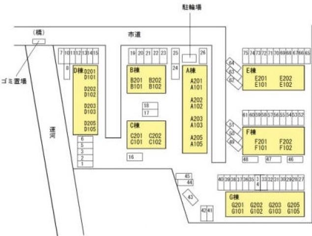 【アゼリアパークハウス A棟の駐車場】