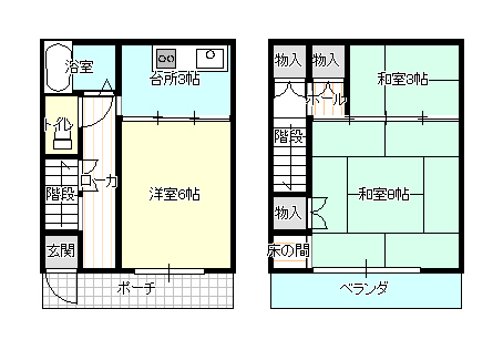 カーサ　吉見の間取り