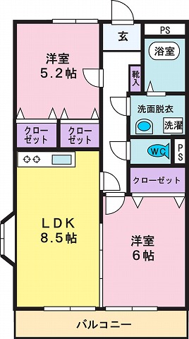 ボンヌ・シャンスの間取り