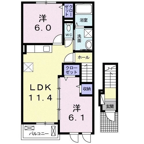 サンライズ岩山の間取り