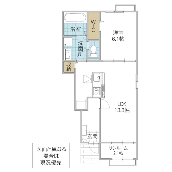 ベル フルール Iの間取り