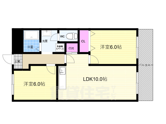 第1洛西ハイツの間取り