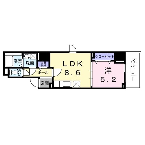 【ＣｏＣｏ　Ｓａｎｇａ　ウエストの間取り】