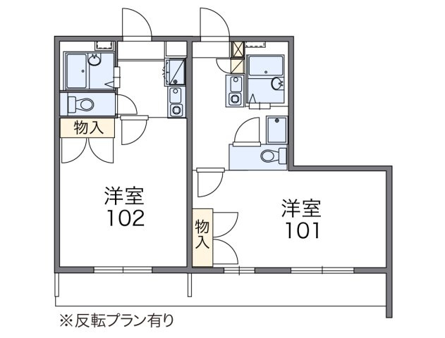 レオパレス下館西の間取り