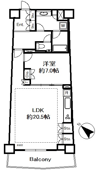 パークハウス江ノ島の間取り