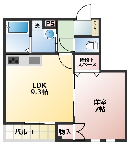 【メゾンエスペリアの間取り】