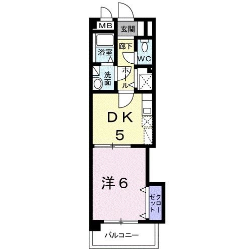 筑紫野市石崎のマンションの間取り