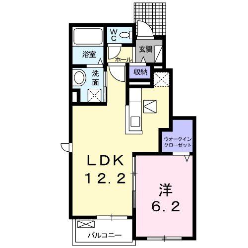 新居浜市清水町のアパートの間取り