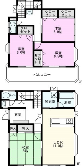 石塚住宅の間取り