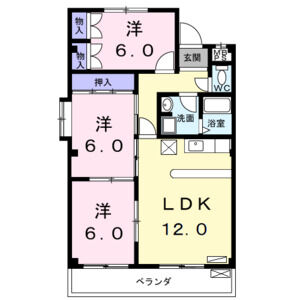 港西マンションIIの間取り